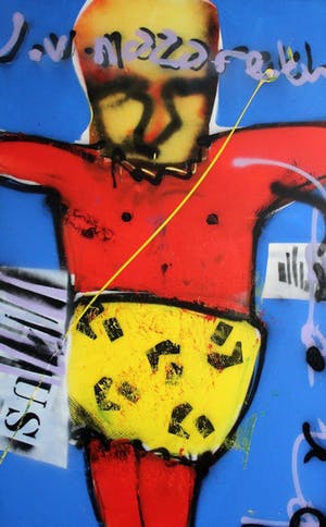 Herman Brood - Acryl op doek: J. van Nazareth (met certificaat broodnodig en taxatierapport HBM kopen? Bied vanaf 5950!