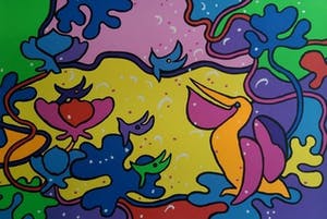 Shunyam - Kleurenzeefdruk ANIMAL PARTY Handgesigneerd--GROOT!!! kaufen? Bieten Sie von 45!