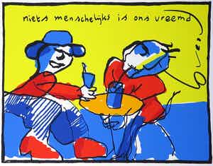 Herman Brood - Zeefdruk, Niets menschelijks is ons vreemd verkocht voor € 120!