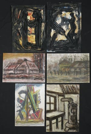 Pieter Haan - Lot van zes werken, diverse voorstellingen kopen? Bied vanaf 1!