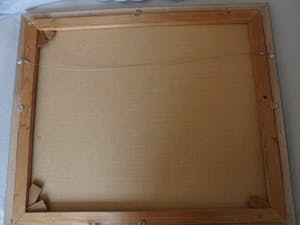 H.J Topman - Olieverfschilderij van een vroeg Hollands straatbeeld met mensen en gebouwen. kopen? Bied vanaf 35!