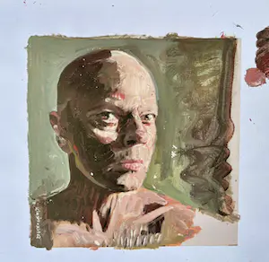 Peter Klashorst - Zelfportret kopen? Bied vanaf 195!