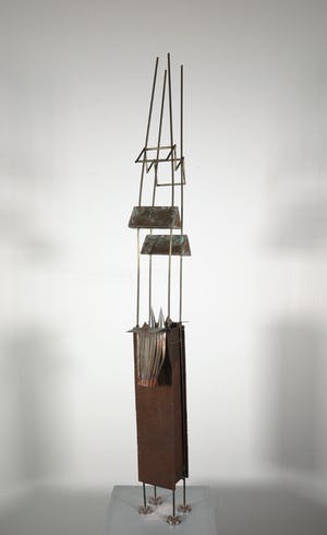 Niet of onleesbaar gesigneerd - IJzer/Messing, Vrijgevormd object kopen? Bied vanaf 10!