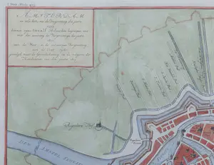 Isaac Tirion - Amsterdam zo als het na de vergrooting des jaars 1593..- Oude Kaart 1760 kopen? Bied vanaf 100!