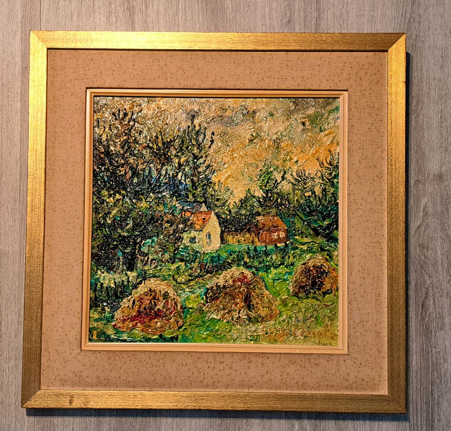 Etienne Le Compte - Landschap met hooioppers kopen? Bied vanaf 80!