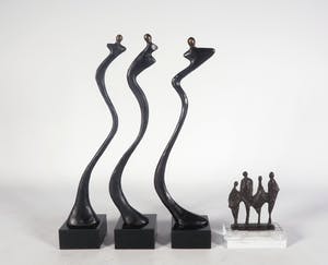 Corry Ammerlaan - Brons, Vier sculpturen kopen? Bied vanaf 40!