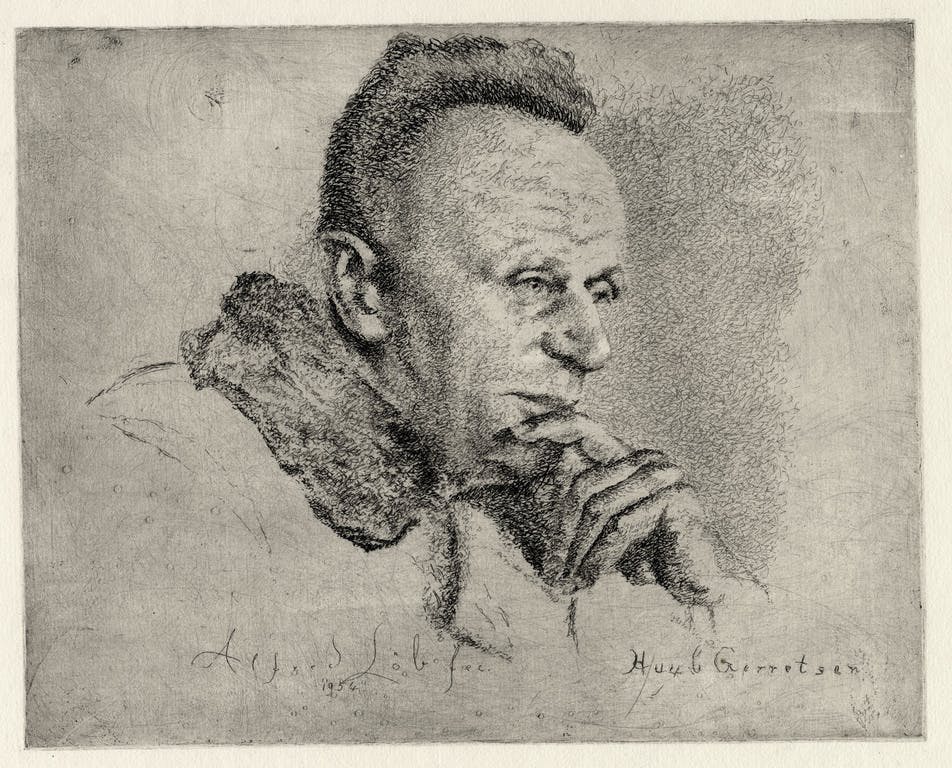 Alfred Lob - Alfred Loeb - Portretten van Huub Gerretsen en zijn vrouw Erna Gerretsen-Herman verkocht voor € 80!