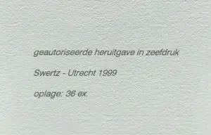 Willem Sandberg - Felicitation, zeefdruk - Gratis verzending binnen Nederland! kopen? Bied vanaf 50!