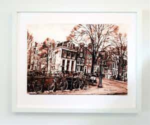 Elena Polyakova - Elena Polyakova - Nieuwe spiegelgracht Amsterdam verkocht voor € 85!