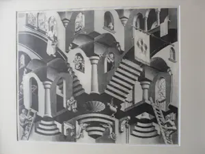 M.C. Escher - Litho, Convex en Concaaf kopen? Bied vanaf 70!