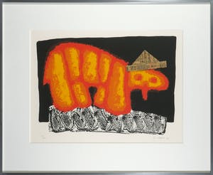 Ilja Walraven - Zeefdruk en collage, Zonder titel - Ingelijst kopen? Bied vanaf 35!