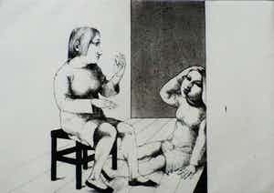 Theo Daamen - Ets: Gebaar - 1967 verkocht voor € 55!