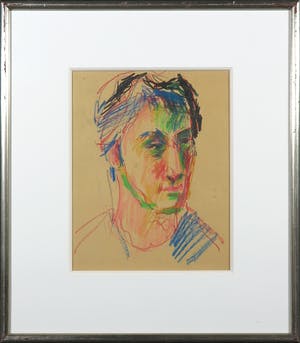 Willempje Noordam - Pastelkrijt, Portret - Ingelijst kopen? Bied vanaf 1!