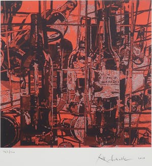 Rob Scholte - Zeefdruk, Flessen - Ingelijst kopen? Bied vanaf 80!