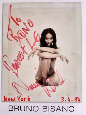 Bruno Bisang - Original Exposition Poster - Model Naomi Campbell verkocht voor € 50!