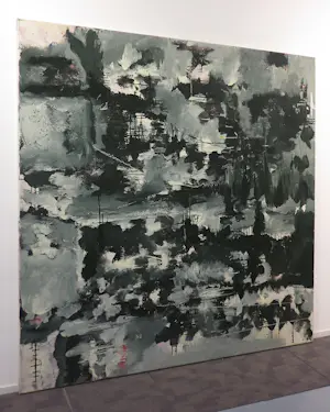 Angelos Tassopoulos - Olieverf op doek, Abstracte compositie - Zeer groot kaufen? Bieten Sie von 150!