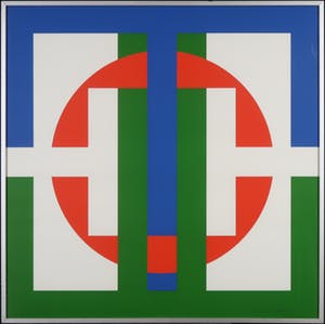 Cyril Lixenberg - Zeefdruk, Snij kleur III - Ingelijst kopen? Bied vanaf 70!