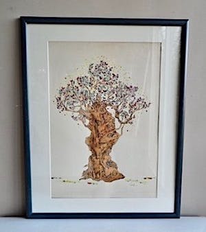 Niet of onleesbaar gesigneerd - Bloeiende Mensenboom (groot intrigerend werk) kopen? Bied vanaf 10!