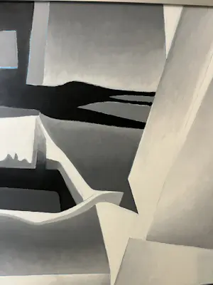 Ido Vunderink - Zwart wit grijs abstract kopen? Bied vanaf 150!