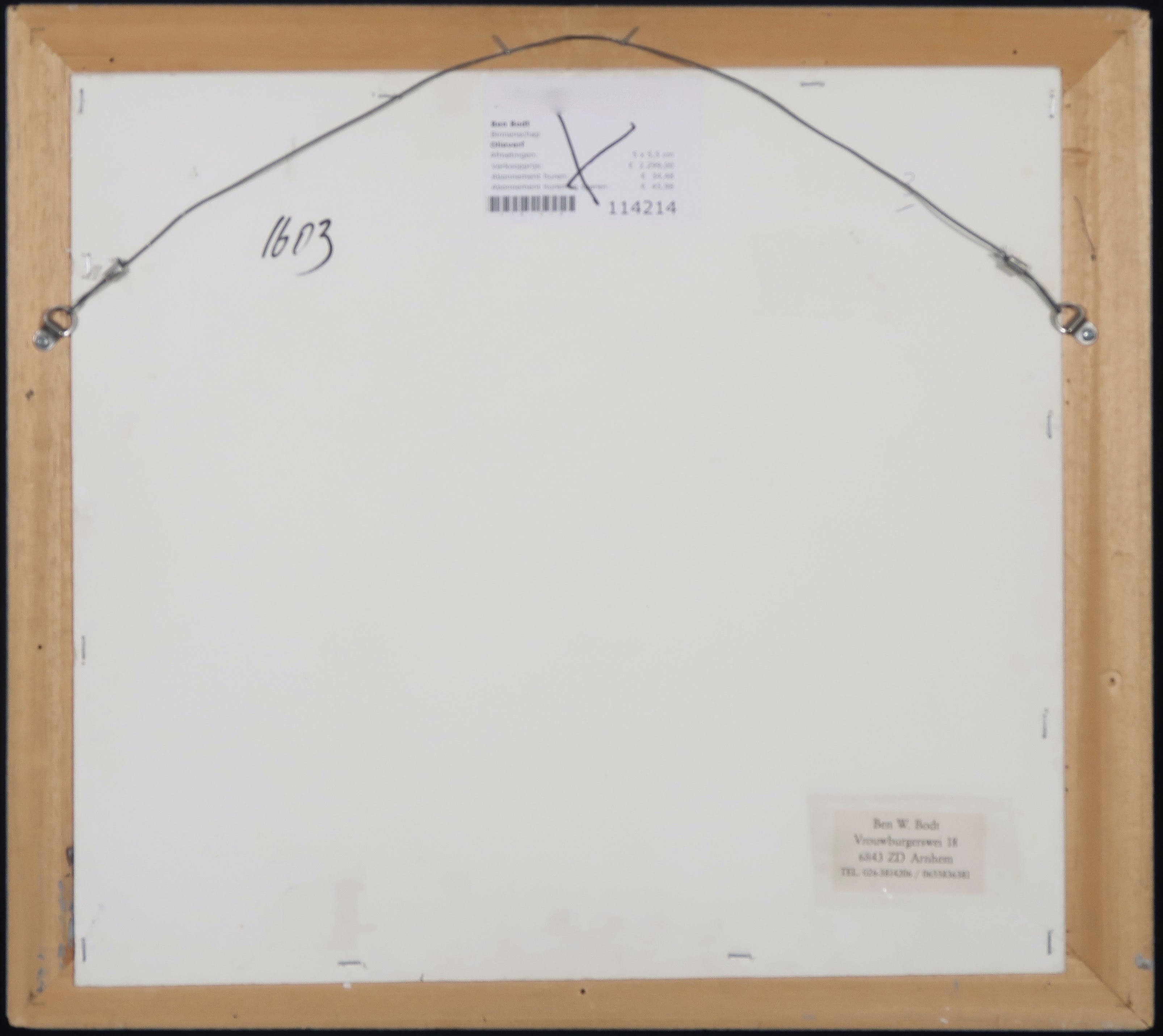 Ben Bodt - Olieverf en collage op paneel, Binnenschap - Ingelijst kopen? Bied vanaf 100!