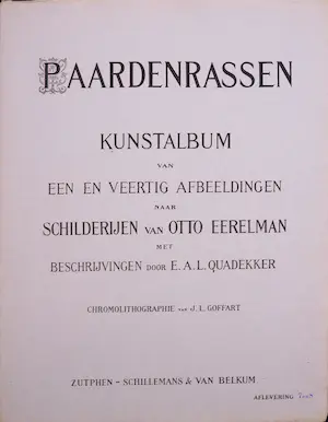Otto Eerelman - Chromolithografie, Kunstalbum Het Lippizanerpaard kopen? Bied vanaf 80!