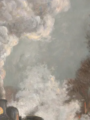 Jan Scholten - Stoomlocomotief door winters landschap kopen? Bied vanaf 250!