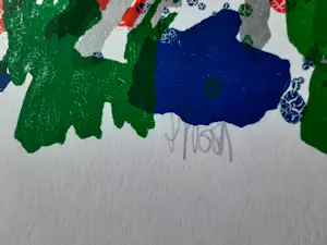 Ad van Hassel - Zeefdruk, Rode tulpen - 100 ex. kopen? Bied vanaf 40!