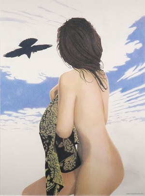 Inge Krassenburg - Potlood, Anoescka II - Ingelijst (Groot) kopen? Bied vanaf 70!