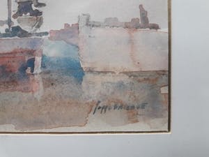 Poppe Damave - Zeilschip in de haven. kopen? Bied vanaf 35!