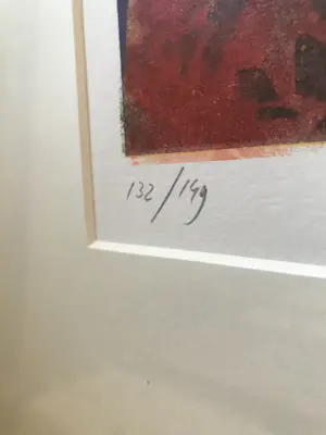 Espen Hagen - 3 ingelijste zeefdrukken ingelijst met passe-partout - groot kopen? Bied vanaf 395!