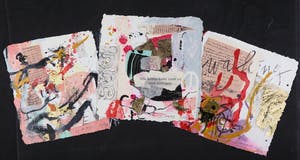 Miriam Slaats - Map met drie zeefdrukken, Alle kennis komt voort uit onze zintuigen kopen? Bied vanaf 1!