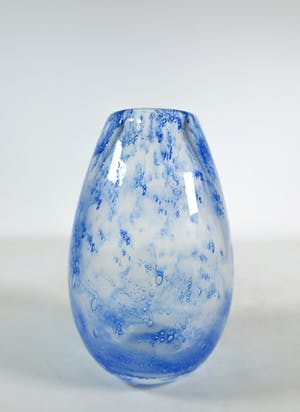 Floris Meydam - Helderglazen vaas met blauw kopen? Bied vanaf 70!