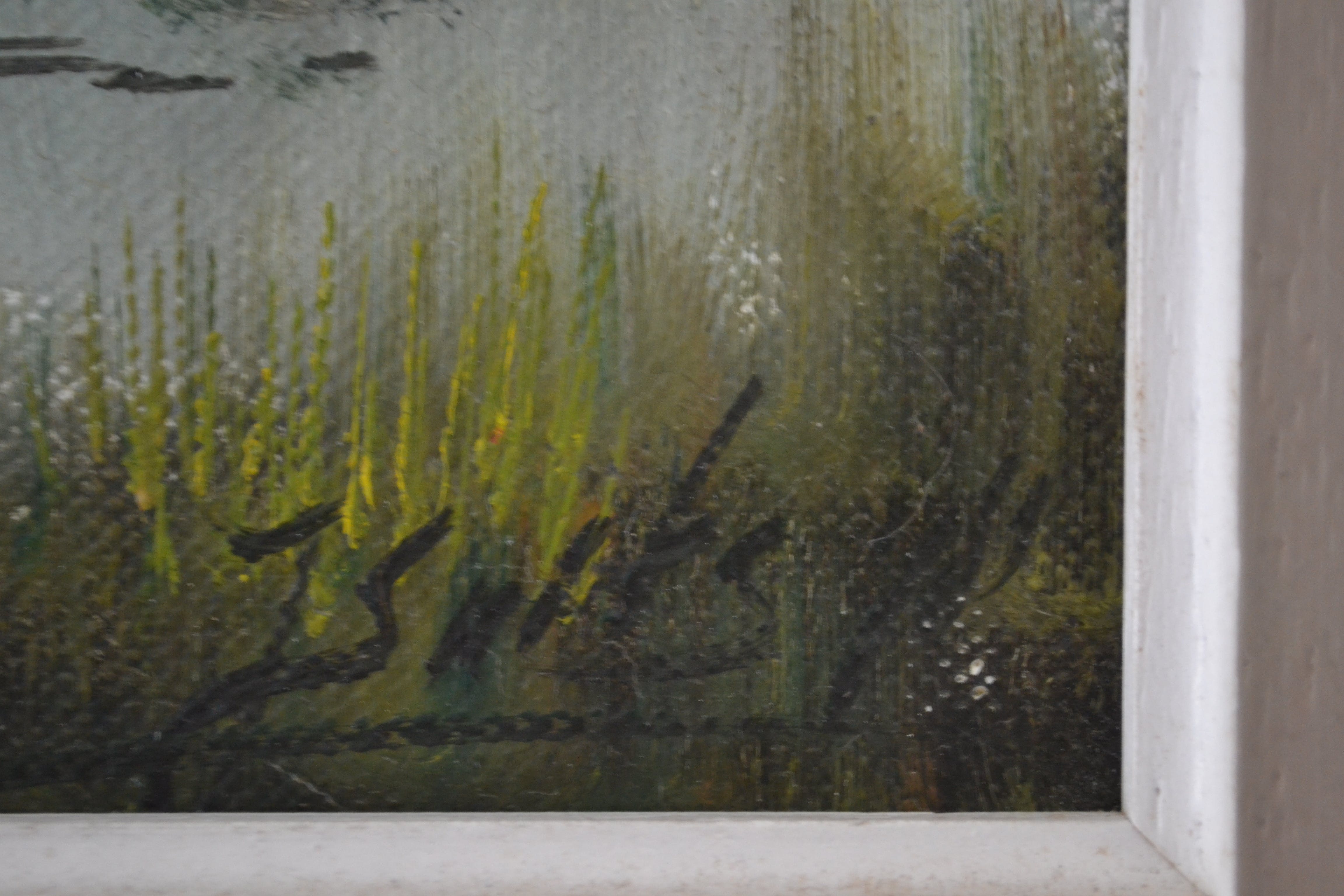 Joop Smits - Joop Smits (1938-2014) Brabants vennetje - Olieverf op doek kopen? Bied vanaf 1!