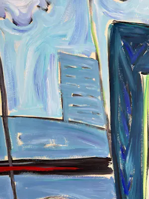 Inez van Beusekom - acrylverf op papier | 'Kijken no. 4' | 1986 (UNIEK WERK) kopen? Bied vanaf 1!