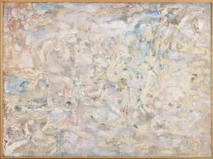 Klaas Boonstra - Olieverf / structuurverf op board, Abstracte compositie - Ingelijst kopen? Bied vanaf 350!