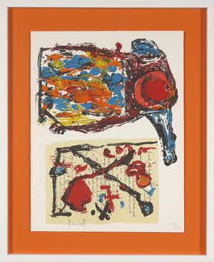 Jacques Doucet - Litho uit het portfolio Traces du Quotidien - Ingelijst verkocht voor € 1!