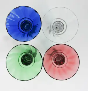 Borek Sipek - / Ajeto voor Alterego, Vier glazen kaarsenhouders in verschillende kleuren kopen? Bied vanaf 100!