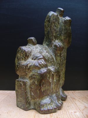 Brons (Onbekend) - Zeer bijzonder zwaar bronzen beeld. kopen? Bied vanaf 750!