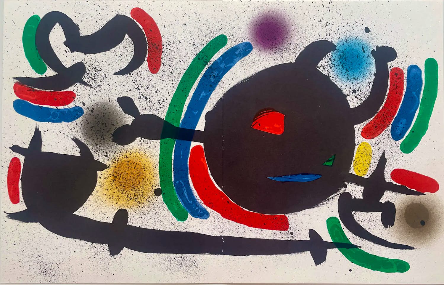 Joan Miro - "Litografía original X" 1970. Werkverzeichnis Cramer 160; Mourlot 866 verkocht voor € 95!