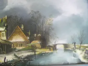 Peter Meuleners - prachtig schilderij - versteend landschap kopen? Bied vanaf 39!