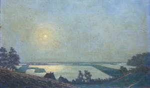Leendert Adriaan Schilt - C4191-1 - Landschap bij nacht kopen? Bied vanaf 100!