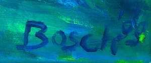Ron van den Bosch - Acryl op doek, Zonder titel (waterlelies) (Groot) kopen? Bied vanaf 1!