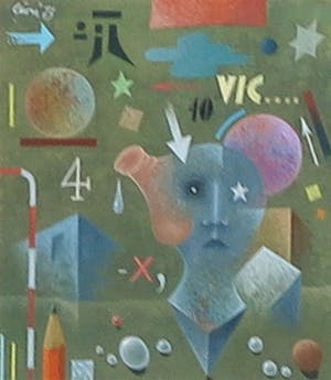 Leon Savelsberg - Gouache op papier, Zonder titel kopen? Bied vanaf 1!