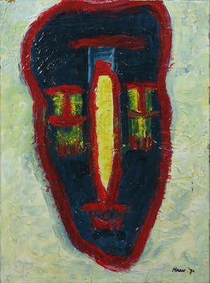 Pieter Haan - Acryl op doek en acryl op karton, Lot van twee figuren kopen? Bied vanaf 1!