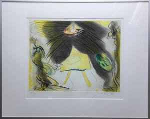 Ger Lataster - De schilder | kleuren ets (ingelijst) kopen? Bied vanaf 89!