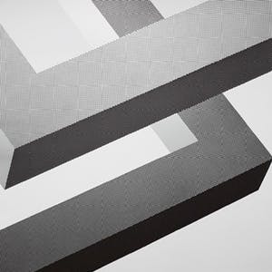 Yvonne Kracht - Geometrische abstracte compositie, zeefdruk kopen? Bied vanaf 50!