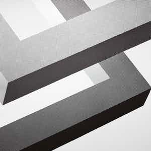 Yvonne Kracht - Geometrische abstracte compositie, zeefdruk verkocht voor € 50!