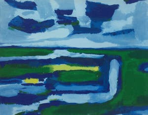 Gerrit Benner - C4297 - Landschap kopen? Bied vanaf 3000!