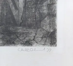 Dirkje Kuik - De Twee Snoeken, gemengde techniek op ets (unica) kopen? Bied vanaf 95!