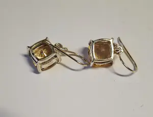 Nieuwe zilveren Klassieke geaffecteerde oorbellen met citrien kopen? Bied vanaf 65!